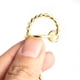 thumbnail image 5 of Nuevo collar trenzado de cadena de serpiente de metal para perros y mascotas, collares de gargantilla de entrenamiento (oro 3 mm x 40 cm), 5 of 11