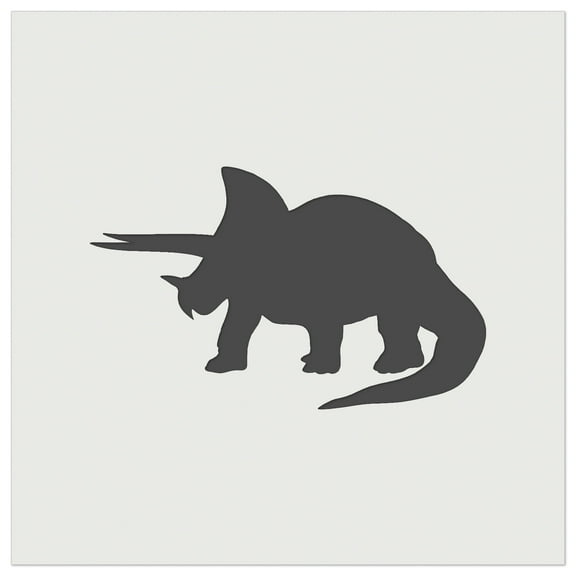 Triceratops Dinosaur Solid DIY Cookie Wall Craft Stencil - 5.5 Inch