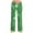 *Green, variant on ClodeEU Womens Sequin Wide Leg Pants,Elastic Waisted Sparkly Glitter Pant For Party Blue,Womens Plus M