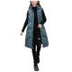 thumbnail image 2 of Gibobby Chamarra acolchada para mujer, Chaleco Largo de Plumas para Mujer, Elegante Chaleco Largo de Plumas con Capucha para Invierno(Verde,G), 2 of 5
