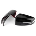 thumbnail image 4 of Wing Accessory 2pcs Side Rearview Mirror Cover Decorative Trim  Fit For  A B C E CLS CLA GLAGlossy Black, 4 of 8