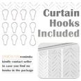 thumbnail image 6 of Blue and White Boho Shower Curtain Herringbone Zig Zag Fabric Shower Curtains for Bathroom Bohemian Farmhouse Modern Arrow Geometric Shower Curtain Set with Hooks Waterproof 72x72 inches, 6 of 6