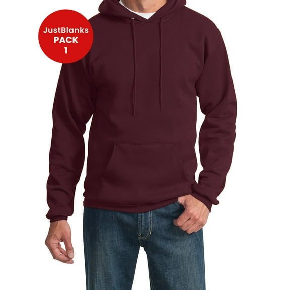 JustBlanks Tall Essential Fleece Pullover Hooded Sweatshirt