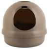 Petmate Booda Dome Plastic Enclosed Cat Litter Box with Dome Lid, Covered Cat Litter Pan, Titanium