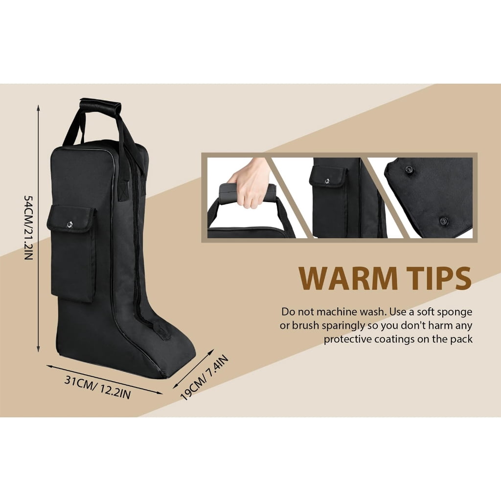 Portable Oxford Fabric Boot Storage Bag, Design for Travel and Shoe