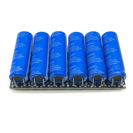 

Sofullue Single Row 16V 1.6F Farad Capacitor Module 2.7V 10F Super Ultracapacitor Backup Power Supply with for Protection Board for Car