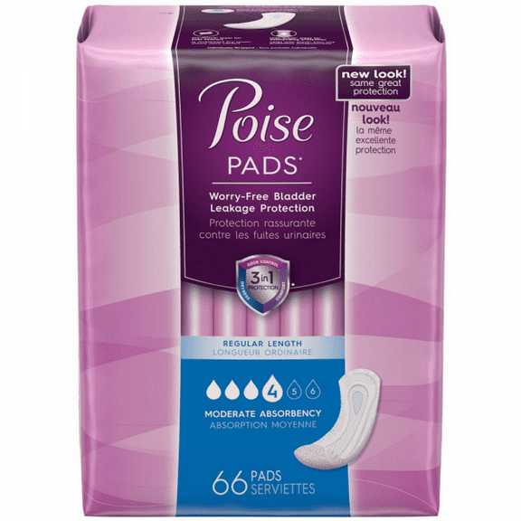 Poise Overnight Pads Counts