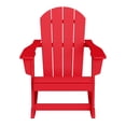 thumbnail image 3 of Westintrends Malibu Rocking Chair Outdoor, All Weather Resistant Poly Lumber Classic Porch Rocker Chair, 350 lbs Support Patio Lawn Plastic Adirondack Chair, Red, 3 of 13