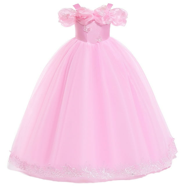 Cendrillon Robe de Princesse Papillon pour Filles Costume de Luxe Noël Halloween Mascarade