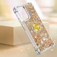 thumbnail image 3 of Glitter Clear Sparkly Bling Case for Xiaomi Poco F5, Flowing Liquid Quicksand Cover with Diamond Ring Holder Case for Xiaomi Redmi Note 12 Turbo/Poco F5  Gold, 3 of 14