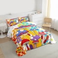 thumbnail image 3 of Homewish Cute Cartoon Daisy Bedding Comforter Set,Colorful Fungus Mushroom Twin Comforter Sets,Multicolor Grid Buffalo Bedding Set For Boy Kids,Microfiber Bedroom Decor Reversible,2pcs, 3 of 8
