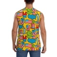 thumbnail image 4 of Lsque America Symbols Print Men's Cotton Blend Sleeveless Muscle Shirts (S-3XL)- Moisture Wicking, Odor Protection, UPF 30+,X-Large, 4 of 8