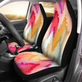 thumbnail image 1 of Juego de 2 fundas de asiento de coche ABPHQTO colorido Ikat Tie moderno vivo abstracto Batik clásico universal, 1 of 4
