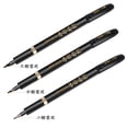 thumbnail image 3 of 3 Piezas Plumas Caligrafia, Grande/Mediano/Peque?o Tinta China Brush Ink Pen, Recargable Pluma Estilográfica Caligrafía para Caligrafía Dibujo y Firma Unbranded GYGJ21708, 3 of 7