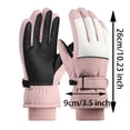 thumbnail image 3 of COMVALUE Snow Gloves for Women Waterproof Touchscreen Winter Warm Ski Snowboarding Gloves (Grey, One Size), 3 of 3