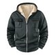 thumbnail image 1 of mfyjkho Camisetas Sin Mangas Para Hombre, Abrigo De Polar De Color Liso Con Capucha, Manga Larga, Bolsillo Y Cordón Ajustable Para Hombre Tops Casuales Para Mujer L, 1 of 8