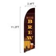 thumbnail image 6 of Premium Microbrew Feather Flag Kit - Includes 13ft Sectional Aviation Grade Fiberglass Poles, Microbrew Flag, Cross Base, Weight Bag, Ground Spike Pole and Sleeve Bag, 6 of 7