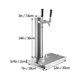 thumbnail image 2 of Torre de Cerveza VEVOR dispensador Acero inoxidable 360 x 76 mm con 2 grifos, 2 of 8