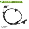 thumbnail image 5 of Unique Bargains No.12841616 ABS Wheel Speed Senor for Buick Regal 2008-2012 Front Left Right ABS Sensor Anti-lock Braking System Sensor 1 Pcs, 5 of 7