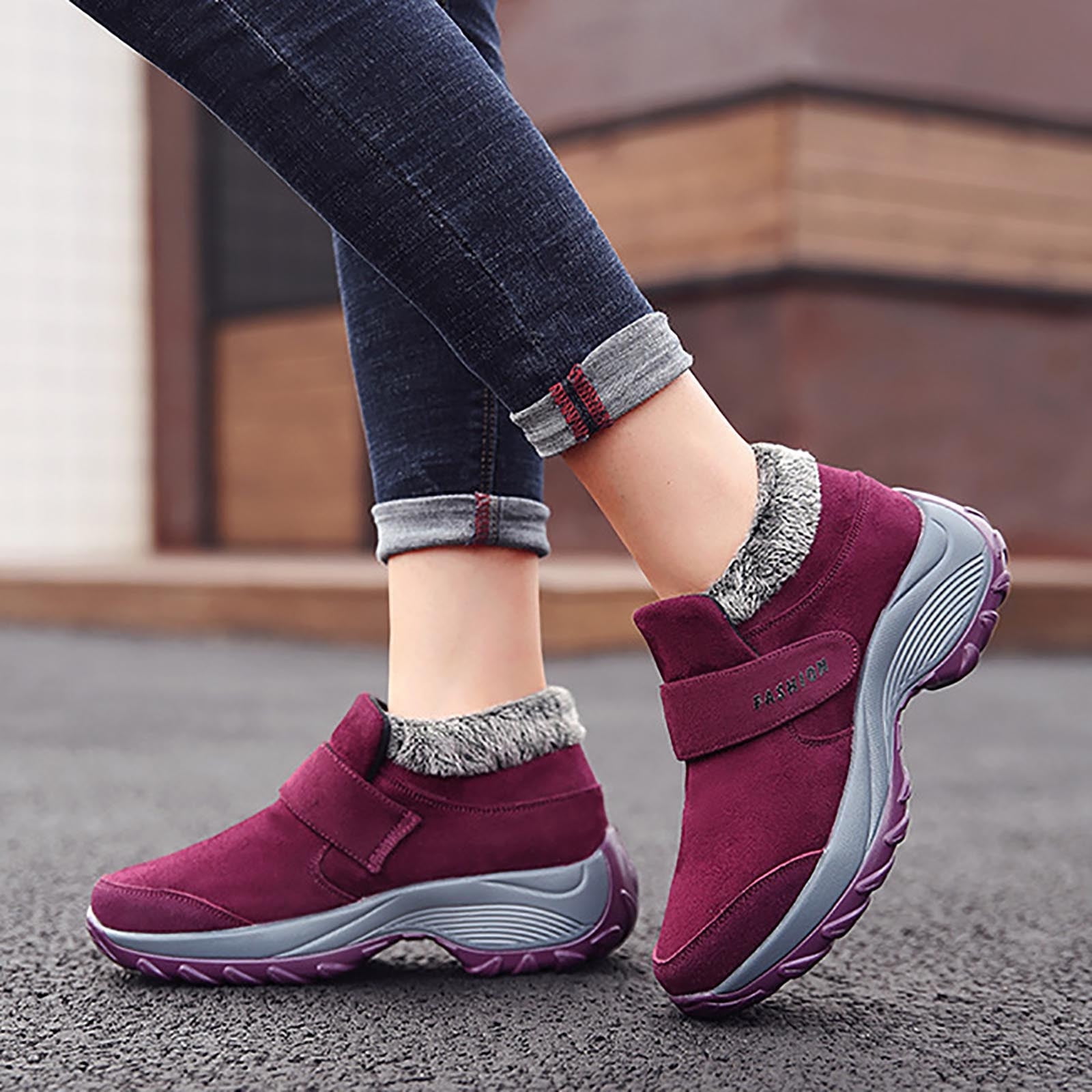 Stylish Red Velvet Hiking Sneakers for Women and Men Bosnia and Herzegovina Ubuy