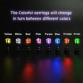 thumbnail image 6 of VOCOO 5 Pairs LED Light up Earrings, LED Studs Earrings Party Flashing Blinking Stainless Steel Earring, Color Changing Glow Stud Earrings Christmas Gifts for Women Men Girlfriend Boyfriend, 6 of 6