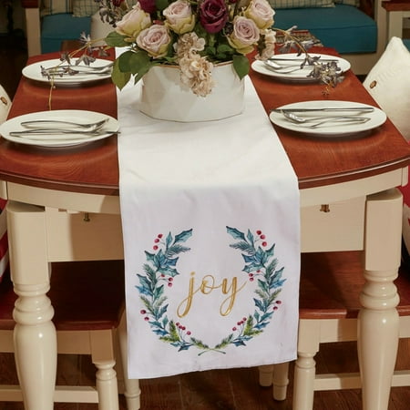 

Naturegr Table Runner Reusable Create Atmosphere Xmas Tablecloth Restaurant Dining Table Home Table Decor for Household