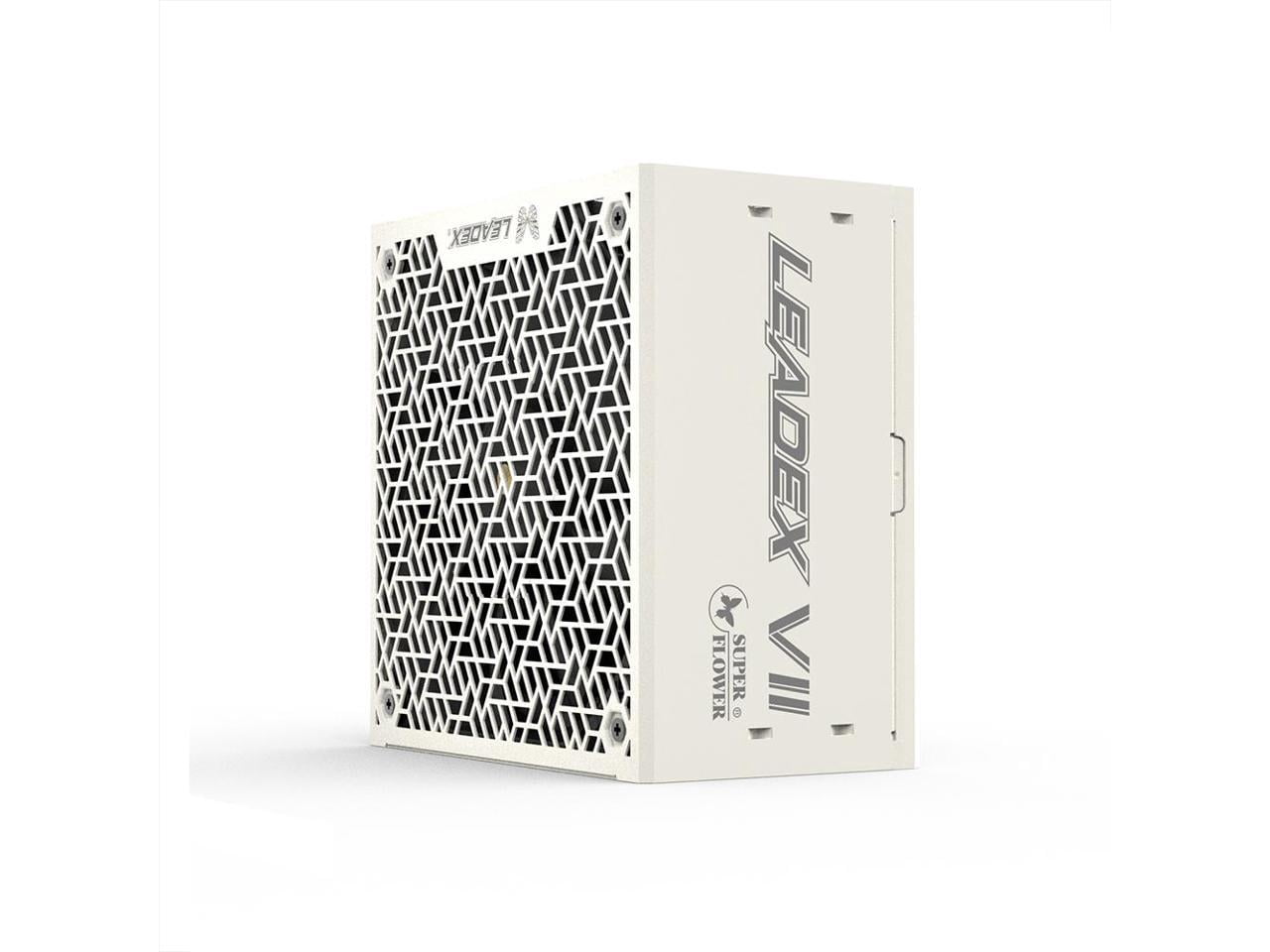 Super Flower Leadex VII XP 1000W 80+ Platinum, Cybenetics Platinum, Full Modular, ATX 3.1, W/12V-2*6 Cable (2x8pin - 16pin native cables) , Power Supply, FDB Fan, SF-1000F14XP, White