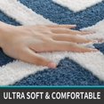 thumbnail image 2 of 40x60cm, Tapis De Bain Antidrapant azul, tapis De Douche Moelleux En microfibra, absorbente L'eau, Lavable En máquina, 2 of 5