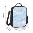 thumbnail image 2 of Cinnamoroll Lunch Bag Unisex Lunch Box, Reusable Lunch Tote Meal Prep Container Portable Leakproof Insulated Cooler Bag Food Tote for Work Office Picnic Beach Travel, 2 of 5
