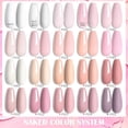 thumbnail image 2 of LILYCUTE 7ML Pink Jelly Semi-transparente Nail Gel Polish Nude Color lechoso Manicure Soak Off UV LED Nail Art Gel Barniz zhangmengya LED, 2 of 2