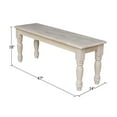 thumbnail image 2 of International Concepts Banc de Ferme en Parawood Non Fini, 2 of 7
