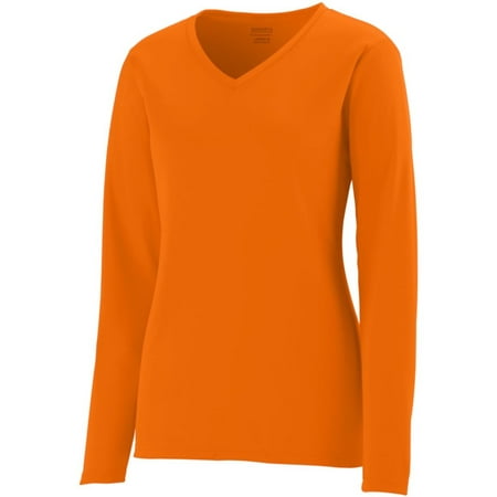 Classic Womens L/s Shirt - Augusta LADIES L/S WICKING T-SHIRT POWORG XL