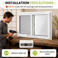 Vinyl Basement Sliding Window 32