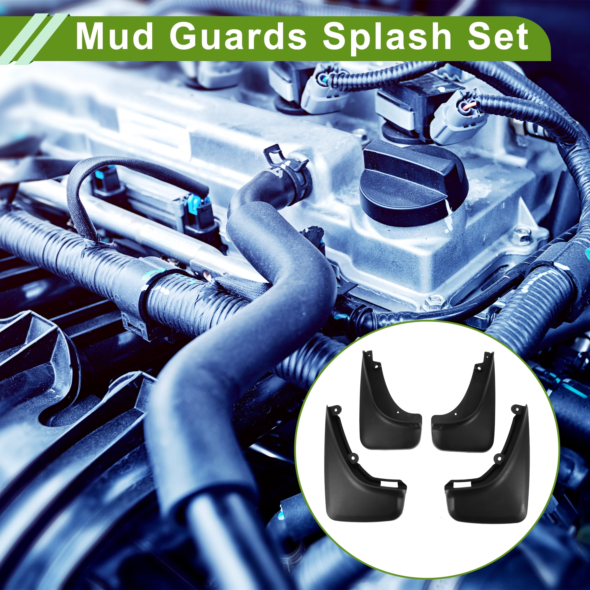 Unique Bargains Mud Flaps Splash Guards for Jeep Cherokee 2019-2022 Front and Rear Mud Guards 1 Set