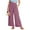 Pink, variant on Juslio Womens Pants Pocket Casual Fashion Wide-leg Pants