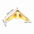 thumbnail image 2 of STARLIGHT- 30 Pcs 22 X 22 X 6Mm Metal Book Corner Protectors Edge Cover Guard Gold Tone, 2 of 4