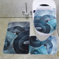 thumbnail image 6 of HomeDM Bathroom Rugs Bath mat 3 Piece Set Super Absorbent PVC Non Slip Underside, Bath mats for Bathroom Plush Shaggy Thick, Machine Washable Bathtub Toilet, 6 of 6