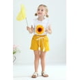 thumbnail image 2 of Tiny Cutey Baby Girl Clothes Outfits Toddler Summer Sleeveless T-Shirt Shorts 2pcs Set for 5-6T, 2 of 6