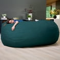 thumbnail image 3 of Big Joe Fuf 8Ft Giant Foam Bean Bag Chair, Oversized Couch with Removable Cover for Kids, Teens, Adults, Deep Sea Velveteen, Durable Woven Polyester, 8 Foot, 3 of 6