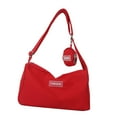 thumbnail image 1 of Bolso bandolera para mujer, portátil, elegante y ligero, tipo hobo. Rojo, 1 of 9