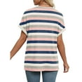thumbnail image 4 of Womens Summer Tops Short Sleeve Shirts 2025 Fashion V Neck Outfits Clothes, 4 of 5