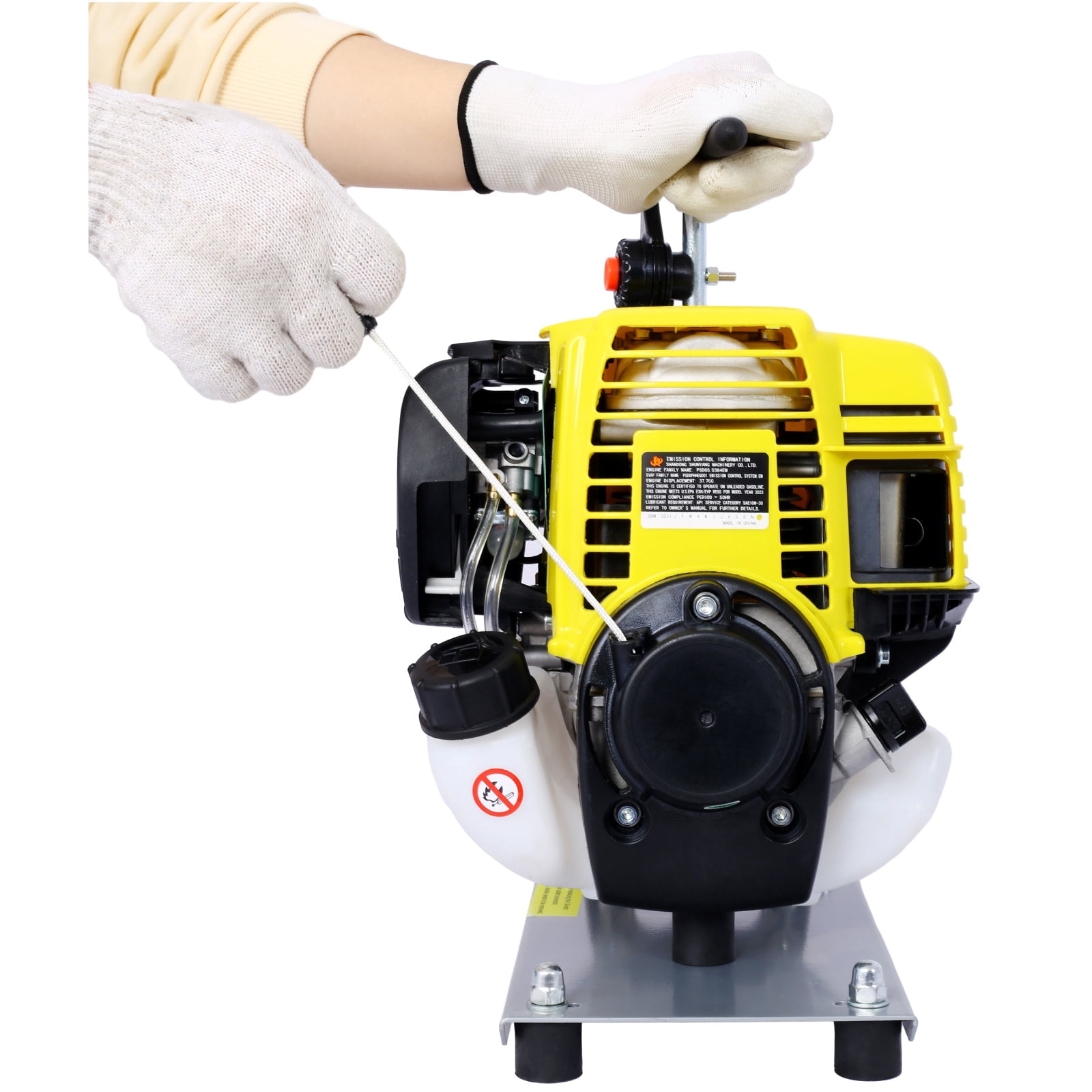 38CC 4-Stroke Gas Water Pump, 1.5" Commercial Grade Portable Pump, 8000L/H Flow, 30M Max Lift for Flood Control, Irrigation & Drainage (8500RPM)