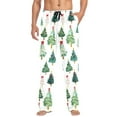 thumbnail image 5 of Christmas Trees Men's Pajama Pants Cotton Long Sleepwear Lounge Pants S, 5 of 7