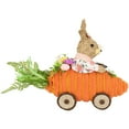 thumbnail image 4 of Northlight Girl Bunny with Carrot Car Easter Decoration - 13", 4 of 6