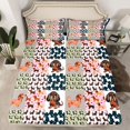 thumbnail image 2 of Homewish 4-Piece Kawaii Dachshund Sheet Set, Queen - Buffalo Patchwork (Dog), 2 of 7