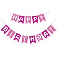 thumbnail image 1 of Banner de cumpleaños Woizoeiy, rosa intenso, para niñas, princesa, 1 of 7