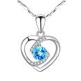 thumbnail image 3 of Xihbxyly Colgante de Corazón de Melocotón, Elegante Collar con Cadena de 45 Cm, Joya Elegante para Ocasiones Especiales, Regalo Perfecto para San Valentín, Día de La Madre y Amantes de La Moda., 3 of 4