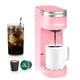 thumbnail image 1 of Cafetera CHULUX Slim para cápsulas K de 6 a 12 onzas, color rosa salmón, 1 of 6