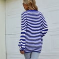 thumbnail image 3 of SWSMCLT Women's Long Sleeve Cardigan Sweater Spring Fashion Coat Winter Sweater Warm Button Down Soft Fall Loose Acrylic Casual Blue Medium, 3 of 5