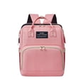 thumbnail image 1 of Diaper Bag Backpack, Multifunction Travel Baby Nappy Changing Bags, Tote Bags for Baby Care, Large Capacity, Stylish and Durable (Pink), 1 of 4
